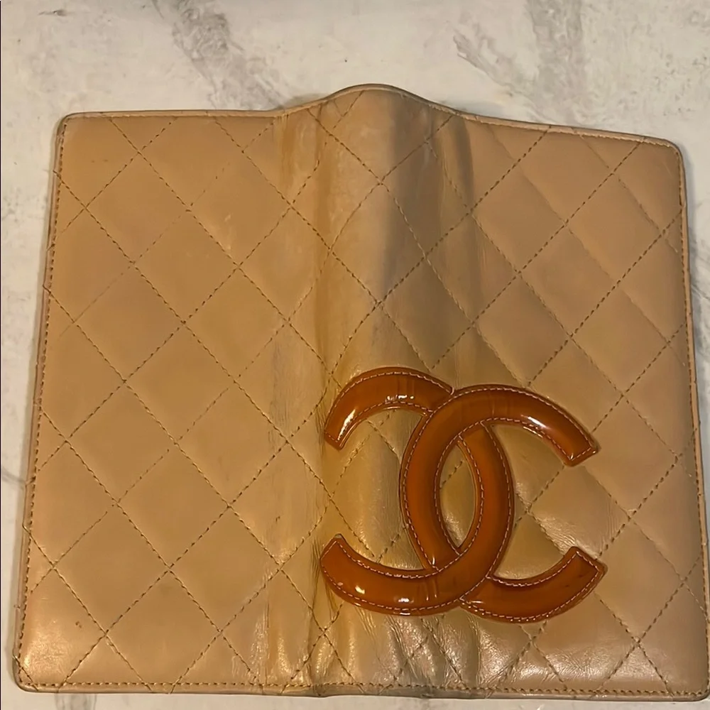 Chanel Quilted Beige Wallet